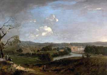 Westansicht von Newstead Abbey, Nottinghamshire, 1726
